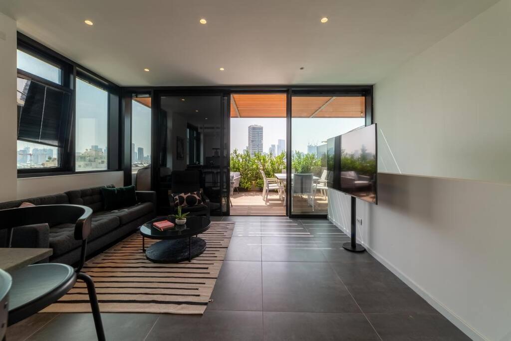 Amazing Penthouse On Gordon Beach 8 Guests Tel Aviv Exterior foto